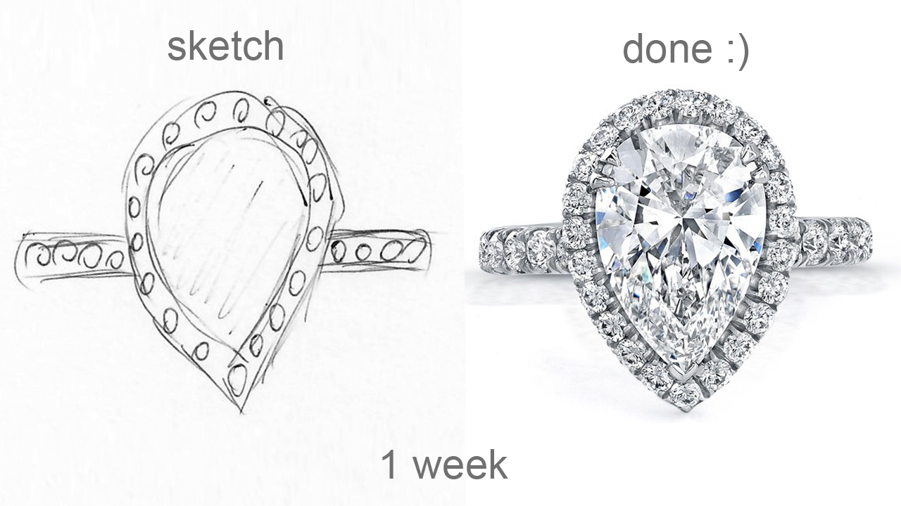 We love creating custom rings for you  